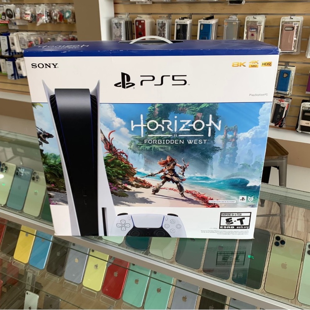 Ps5 used comes with box, like new, this is the horizon bundle!